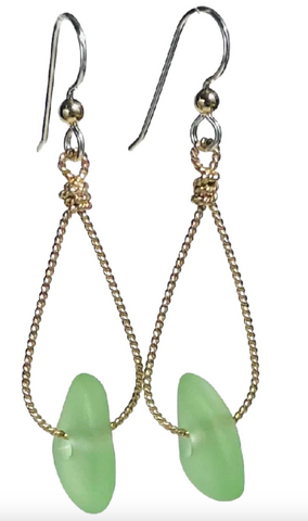 Seaglass Nugget Earrings