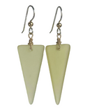 Seaglass Triangle Earrings