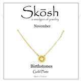 Gold Birthstone Bezel