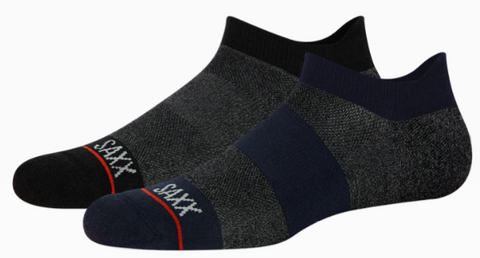 WHOLE PACKAGE 2-PACK Low Show Socks / Black Hthr/Ombre Rugby