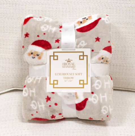 Cheerful Santa Throw