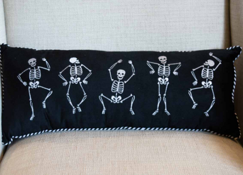 Dancing Skeletons Lumbar Pillow